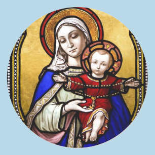 Stained Glass Mary Young Jesus Envelope Seal