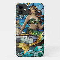 Stained glass mermaid 