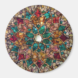 Stained Glass Mosaic Magnet "Autumn Star"