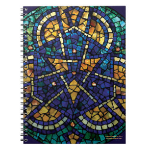 Stained Glass Mosaic Notebook "Kaleidoscope"