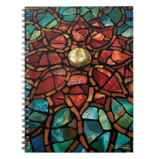 Stained Glass Mosaic Notebook "Lotus"