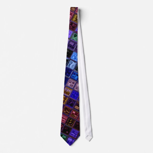 Stained Glass Mosaic Pattern #19 Tie (Front)