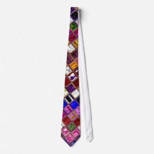 Stained Glass Mosaic Pattern #6 Tie