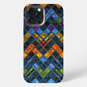 Stained Glass Mosaic Pattern iPhone 13 Pro Max Case