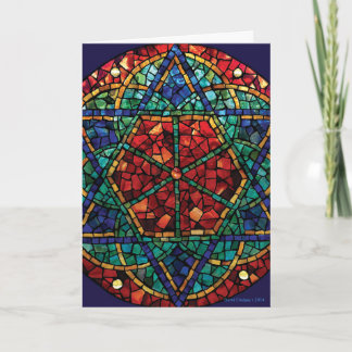 Stained Glass Mosaic Season's Greetings Card