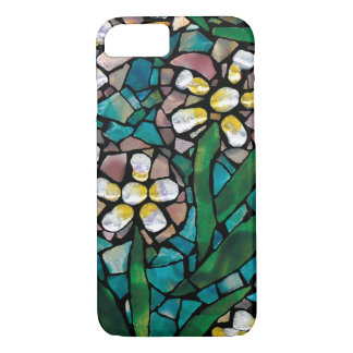 Stained Glass Mosaic Spring Flowers iPhone 7 Case