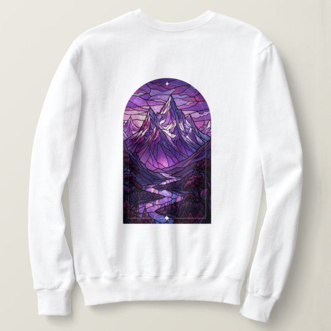 Stained Glass Mountain sweatshirt  (Design Back)