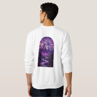 Stained Glass Mountain sweatshirt