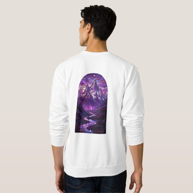 Stained Glass Mountain sweatshirt  (Back Full)