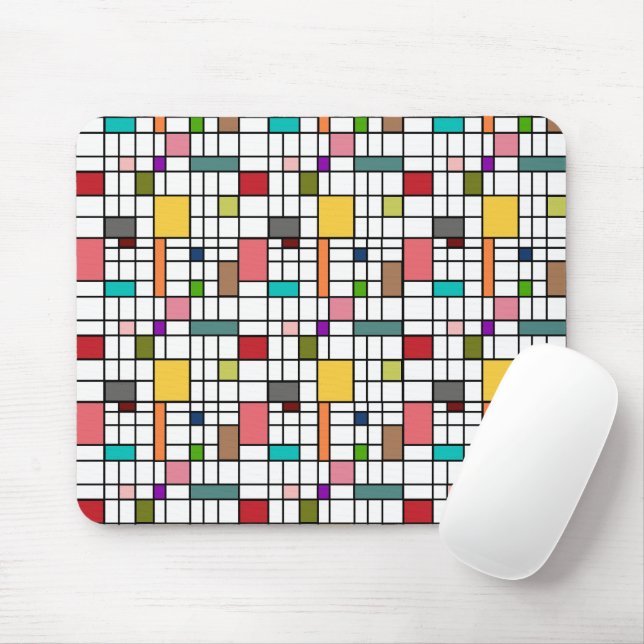 Stained Glass  Mouse Mat (With Mouse)