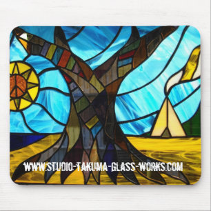stained glass mouse mat