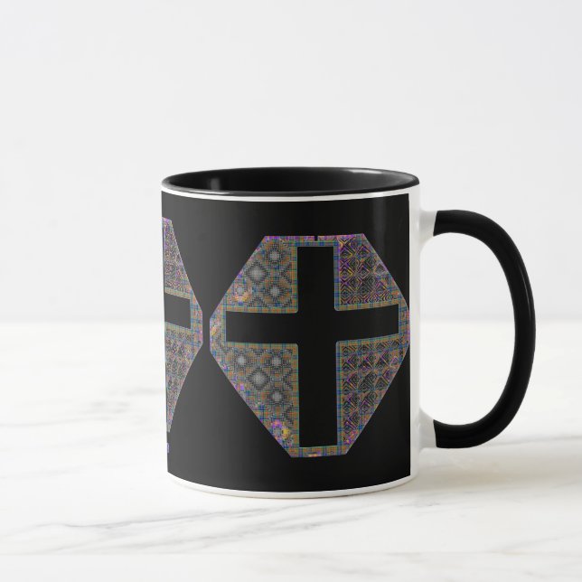 Stained Glass Mug in Triplicate (Right)
