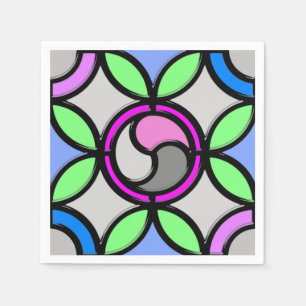 STAINED GLASS NAPKIN