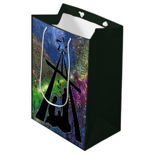 Stained Glass Nativity Scene Gift Bag