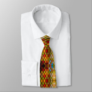 Stained Glass Pattern Church Tie