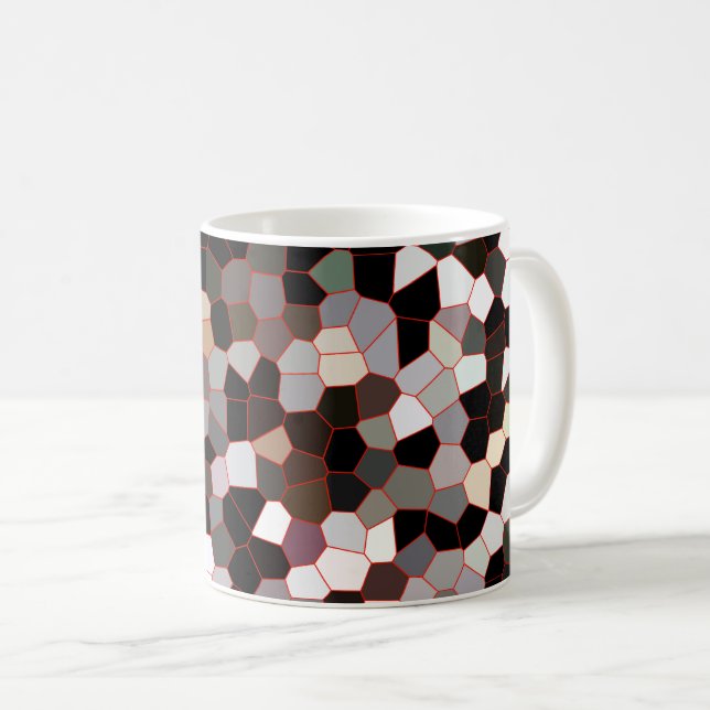Stained Glass Pattern Coffee Mug (Front Right)