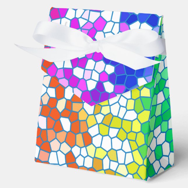 Stained Glass Pattern Favour Box (Front)