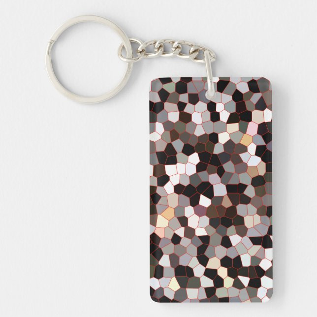 Stained Glass Pattern Key Ring (Front)