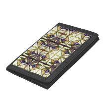 Stained Glass Pattern Trifold Wallet