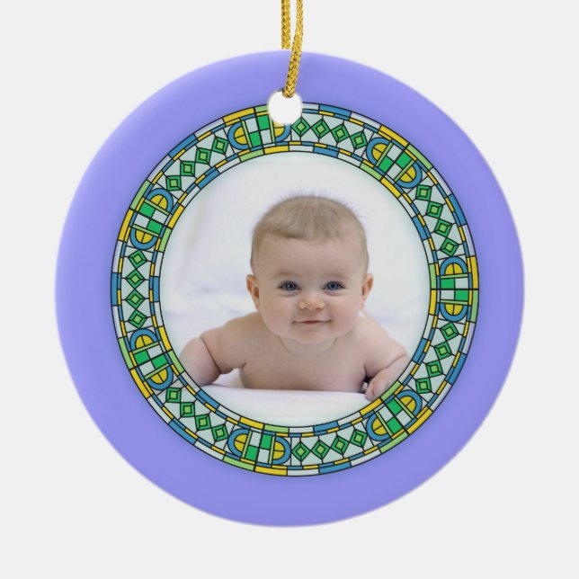 Stained Glass Photo Ornament (Front)