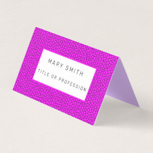 Stained Glass Pink Business Card
