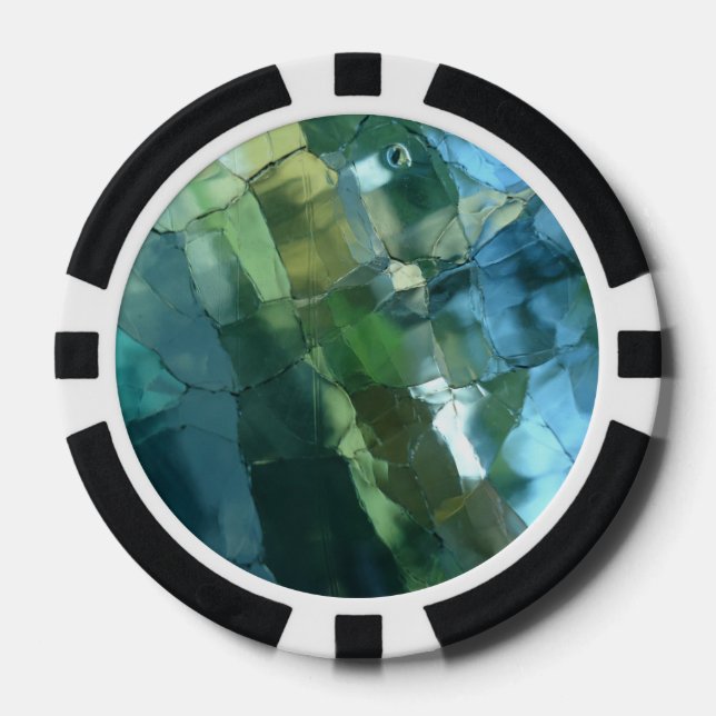 Stained Glass Poker Chips (Front)