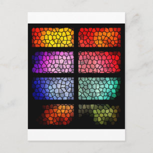 Stained Glass Postcard