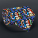Stained Glass Presentation of Jesus in Temple Tie<br><div class="desc">This is a colourful stained glass church window image of the Presentation of Jesus to the Temple.</div>