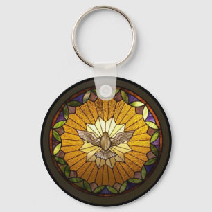 Stained Glass Prints Key Ring