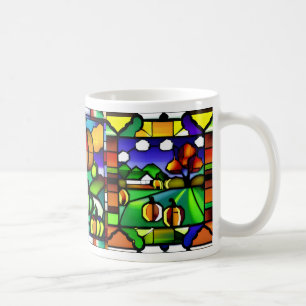 Stained Glass Pumpkin Patch Mug