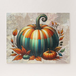Stained Glass Pumpkin Puzzle