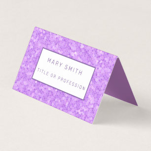 Stained Glass Purple Business Card