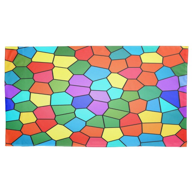 Stained Glass Rainbow Pillowcase (Front)
