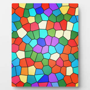 Stained Glass Rainbow Plaque