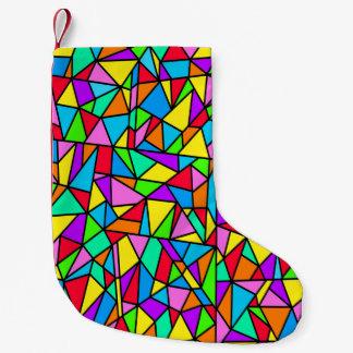 Stained Glass Rainbow Small Christmas Stocking
