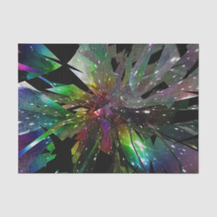 Stained Glass Rainbow Space LGBT Gay Pride Tissue Paper