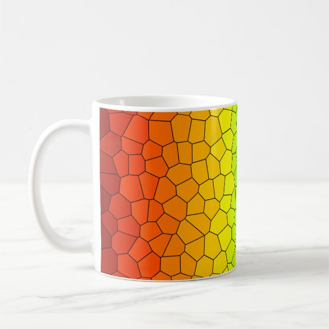 Stained Glass Rainbow - Spectrum Of Colours Coffee Mug (Left)