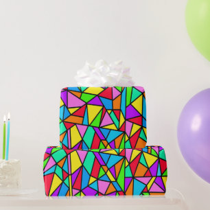 Stained Glass Rainbow Wrapping Paper