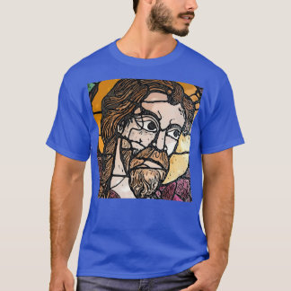 Stained Glass Renaissance Jesus Christ T-Shirt