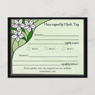 Stained Glass Reply Card