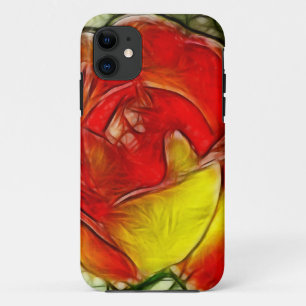 Stained Glass Rose  iPhone 11 Case
