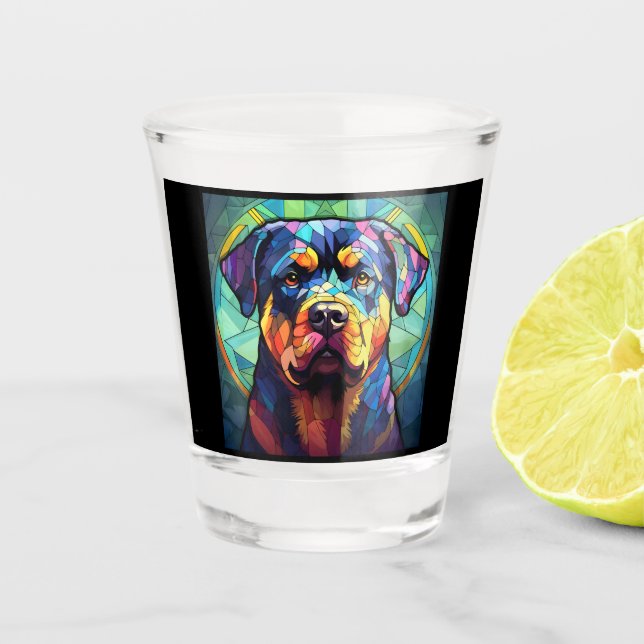 Stained Glass Rottweiler  (Front)