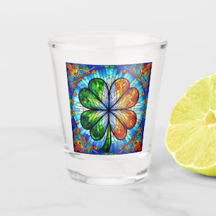 Stained Glass Saint Patrick's Day Irish Clover