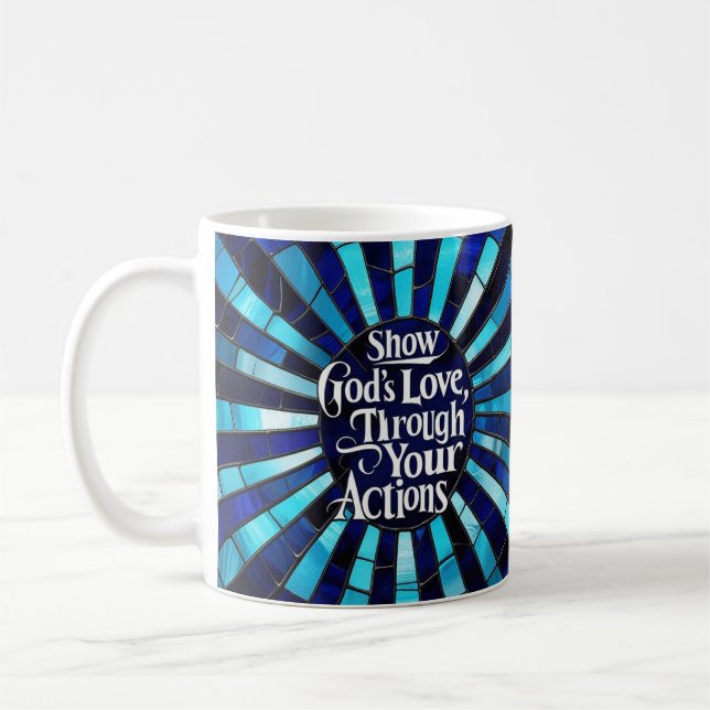 Stained Glass - Show Love Coffee Mug (Left)