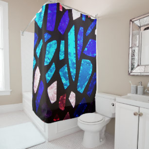 Stained Glass Shower Curtain