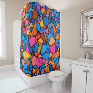 Stained Glass Shower Curtain