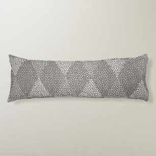 Stained Glass Silver Diamond Pattern Body Cushion