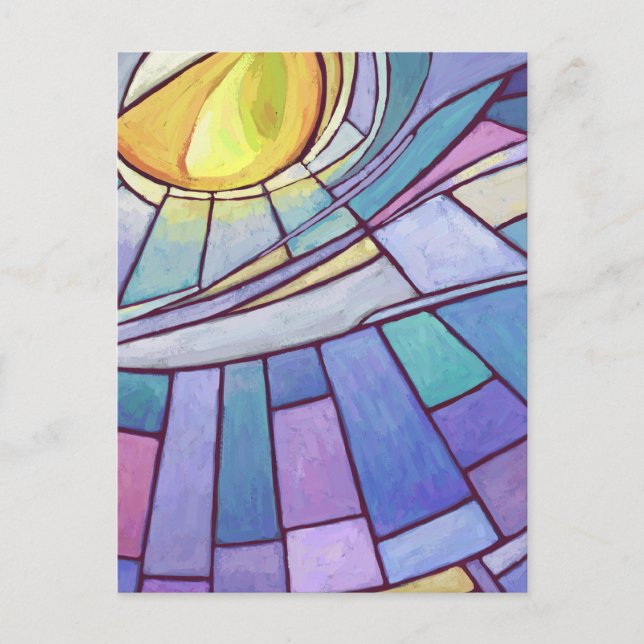 Stained Glass Sky Postcard (Front)