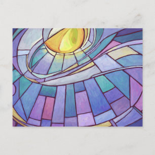 Stained Glass Sky Postcard