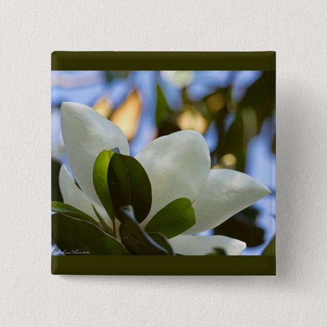 Stained Glass Sky Southern Magnolia Gifts Apparel 15 Cm Square Badge (Front)